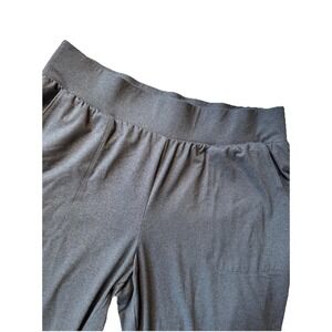 LaunGy By Giuliana Women's sz Large Gray Pull On Elastic Waist Pockets